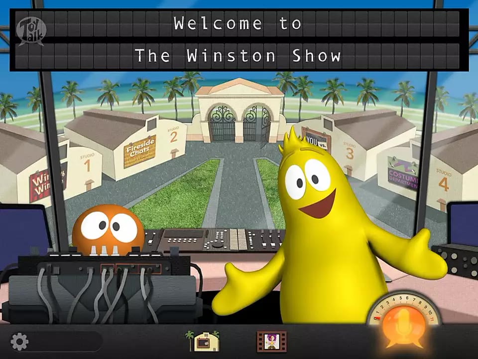 A Winston Show scene with a child in costume